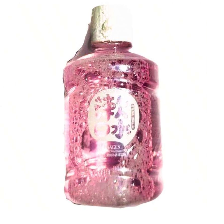 Enjuague Bucal Refrescante Elimina sarro Sabor Durazno.
