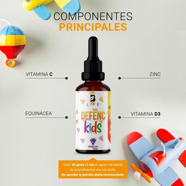 Fórmula Sistema Inmune Liquido En Gotas Para Niños B Life