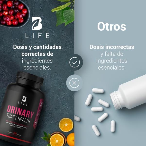 Complejo Para Tracto Urinario De 180 Cápsulas, B Life