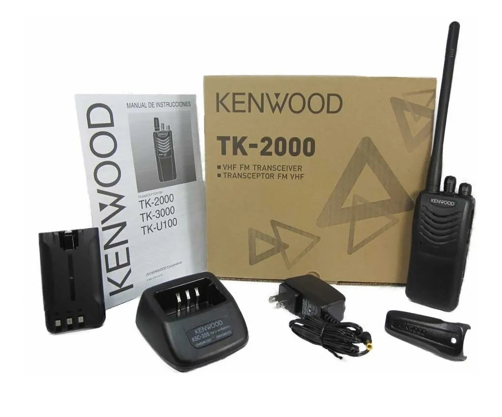 Kenwood TK-2000 VHF 4 WATTS 16 CANALES AURICULAR ACUSTICO INCLUIDO.