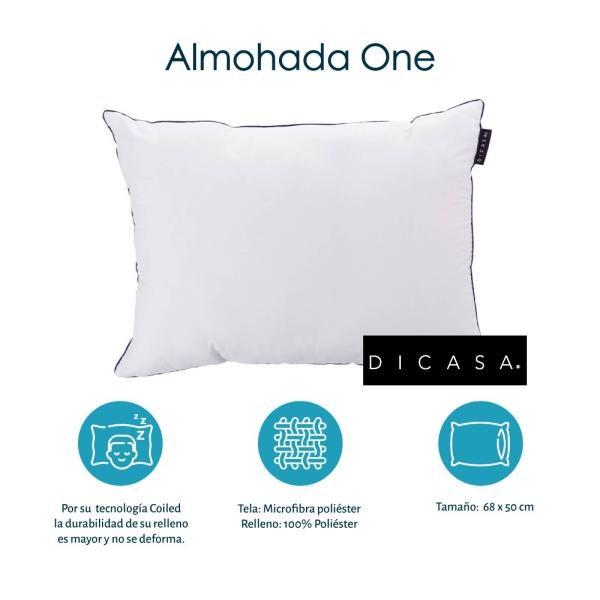 Colchón King Size Spring Air Monaco con Box Azul, Almohada One, Sábanas y Protector