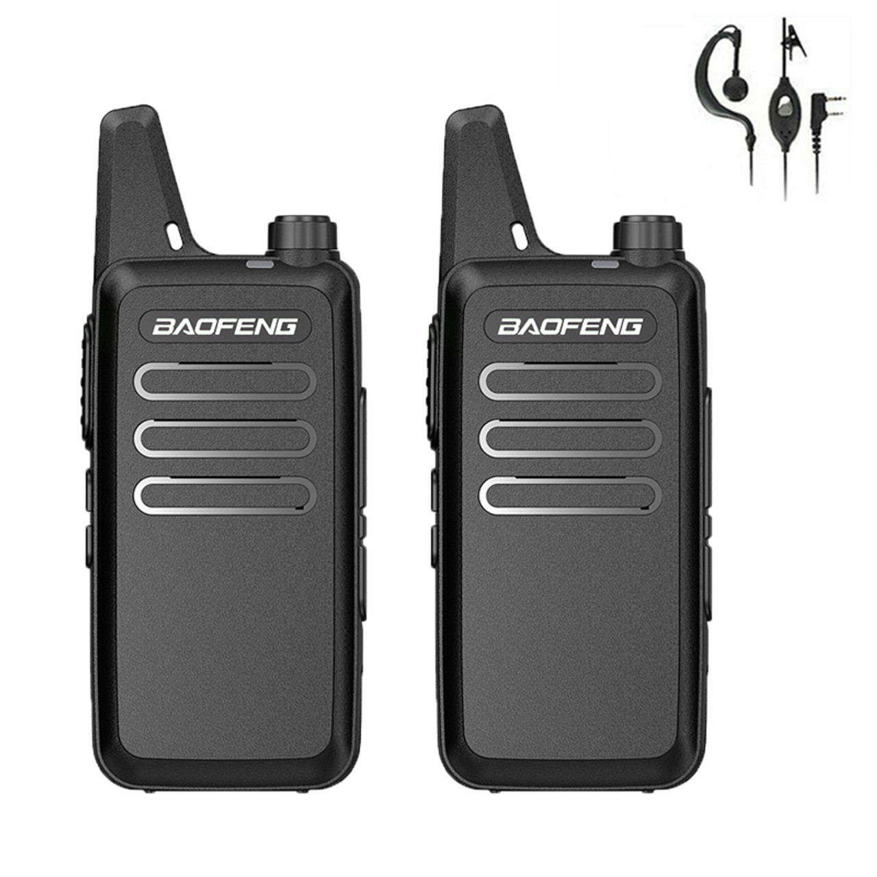 BAOFENG BF-T20 Set 2 Radios UHF 5 Watts 16 Canales Ligero Carga USB 