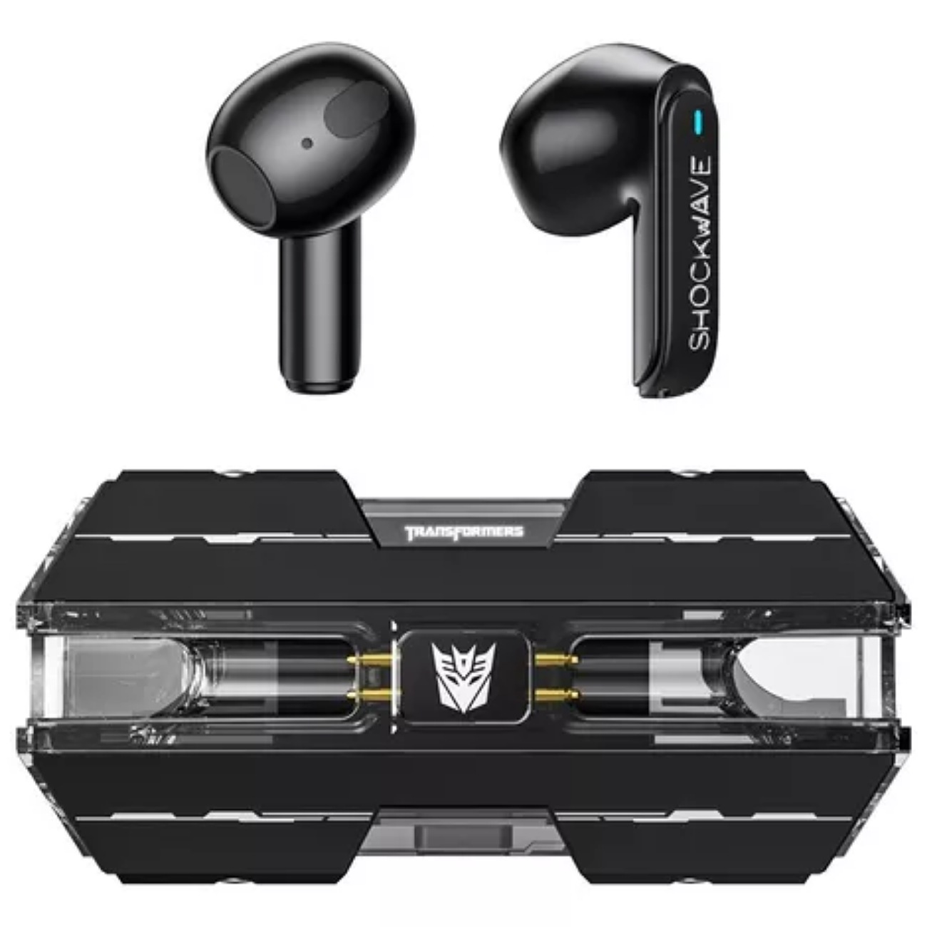 Audífonos Transformers Bumblebee Tf-t01 Inalámbrico Bt 5.3 Color Negro