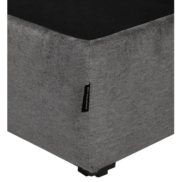Base Cama Individual Dicasa Nizzo Gris Oscuro