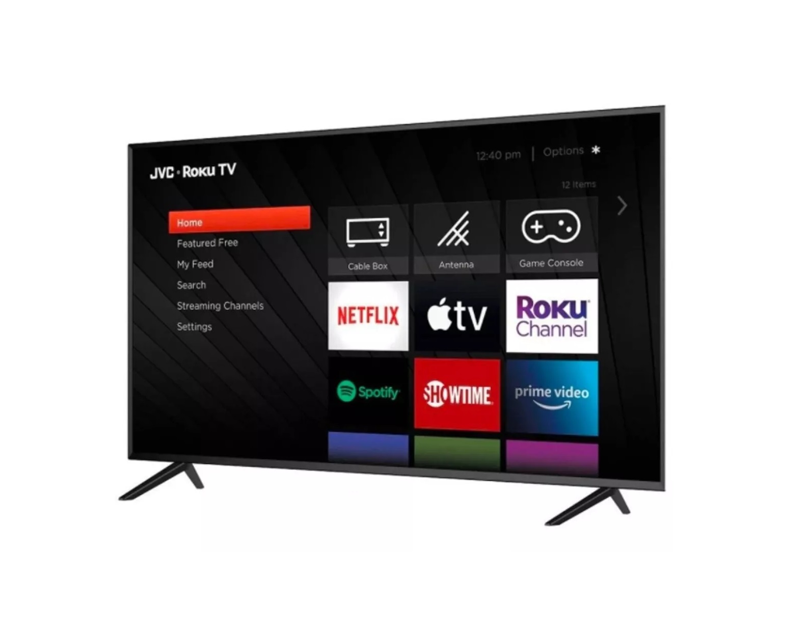 Pantalla Smart TV JVC Modelo: SI32R de 32 Pulgadas Sistema Operativo Roku TV.