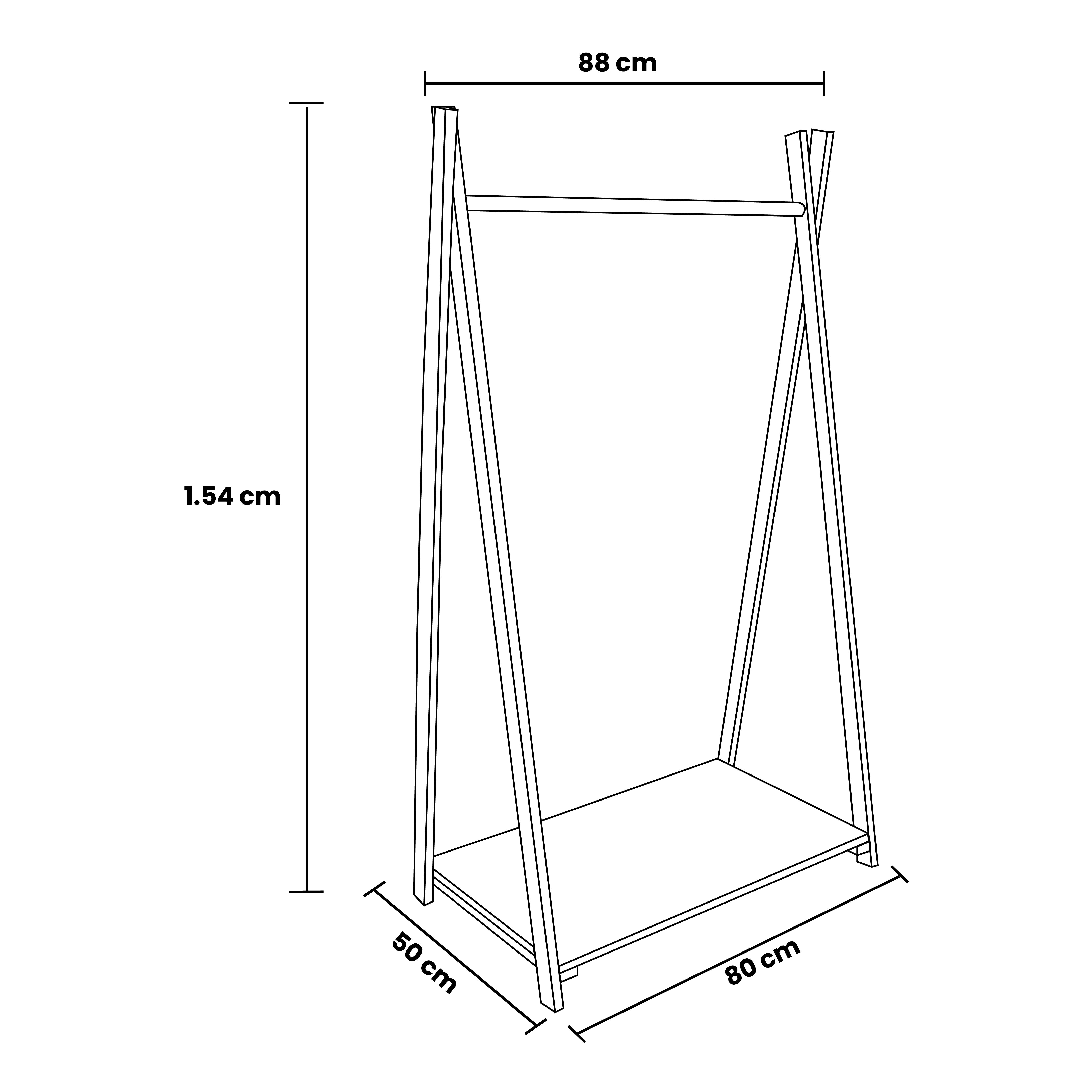 Estante triangular para ropa  multifuncional 