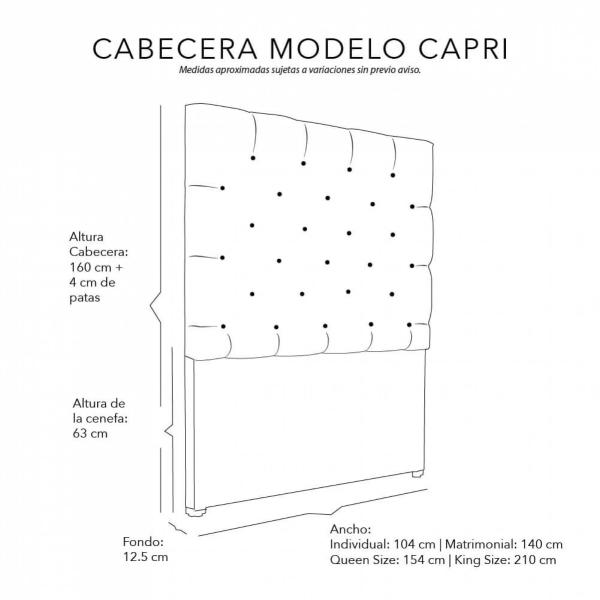 Cabecera Individual Dicasa Capri Niza Arena