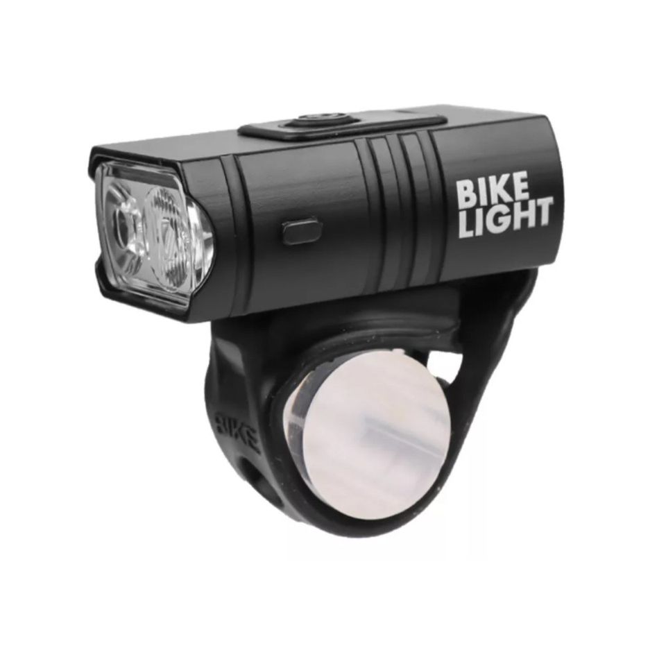Luz bicicleta USB recargable luces LED bicicleta 6 modos linterna faro lámpara delantera.
