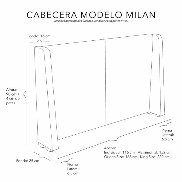 Cabecera King Size Dicasa Milan Pink