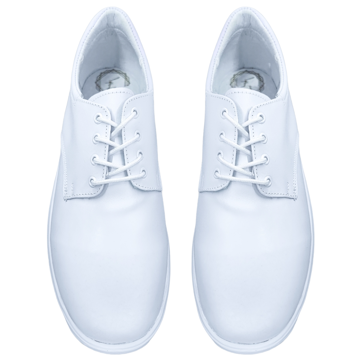 Zapatos de Enfermeria para Hombre en Piel Blanco Ideal para Clinicas y Hoteles