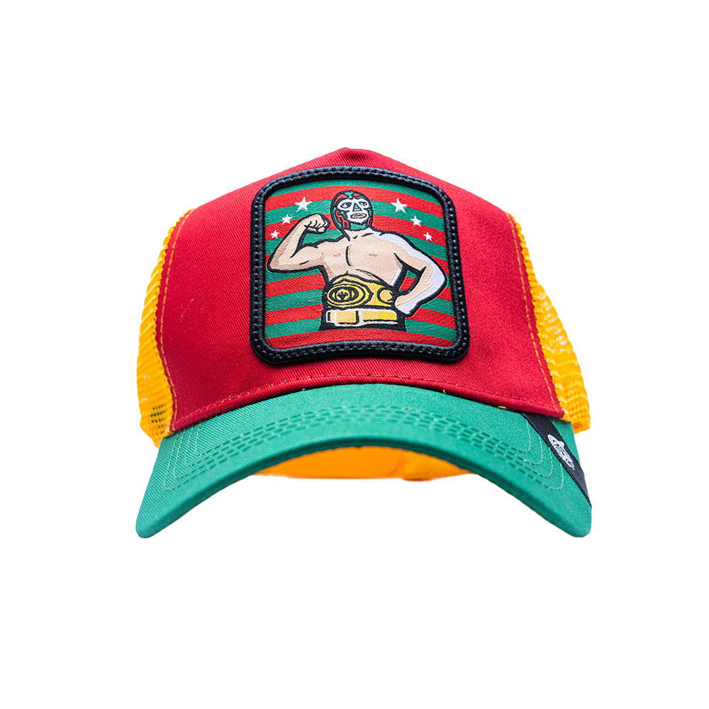 Gorra original curva Pook Personaje Luchador 