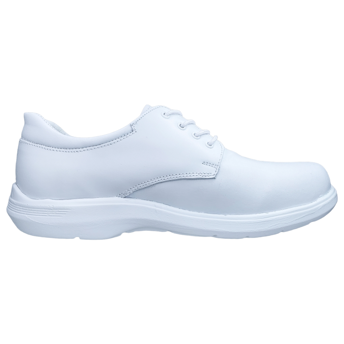 Zapatos de Enfermeria para Hombre en Piel Blanco Ideal para Clinicas y Hoteles