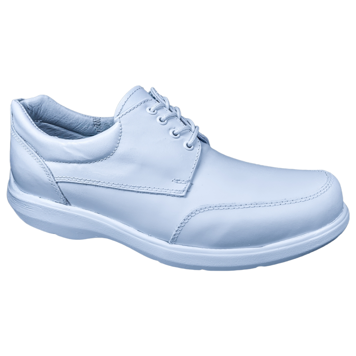 Zapatos de Enfermeria para Hombre en Piel Blanco Ideal para Clinicas y Hoteles