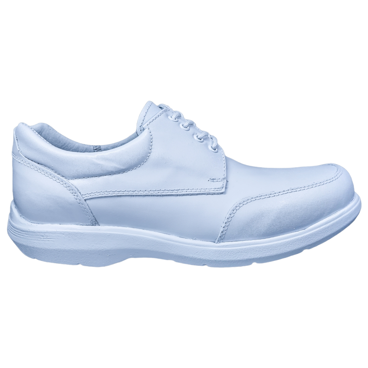 Zapatos de Enfermeria para Hombre en Piel Blanco Ideal para Clinicas y Hoteles