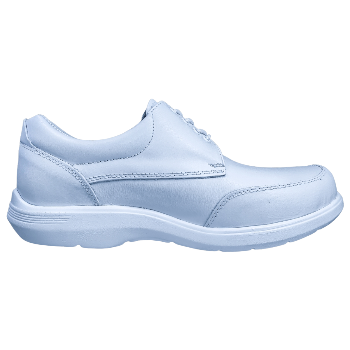 Zapatos de Enfermeria para Hombre en Piel Blanco Ideal para Clinicas y Hoteles
