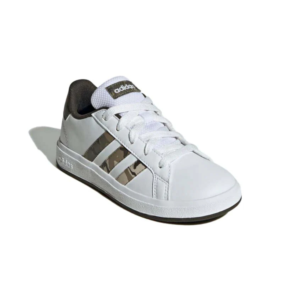 Tenis Casual Adidas Grand Court 2.0 K Blanco De Niños IF3669.