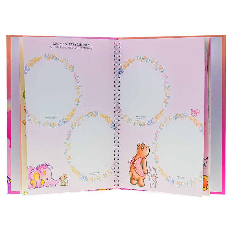 Álbum Y Diario Para Bebe, Recuerdo Baby shower regalo Rosa.