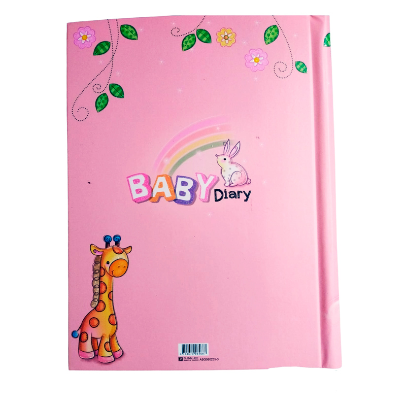 Álbum Y Diario Para Bebe, Recuerdo Baby shower regalo Rosa.