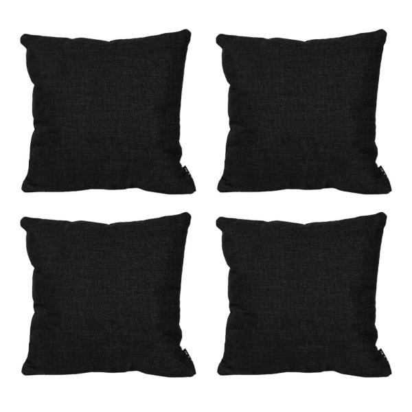 Combo de 4 Cojines Dicasa AlfaOne Negro Chico