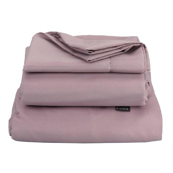 Sábanas Dicasa® tamaño king size color lila