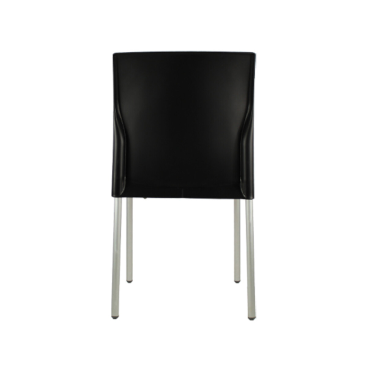 SET DE 2 SILLAS DE PLASTICO PARA INTERIOR O EXTERIOR MODELO VIVANTI COLOR NEGRO.