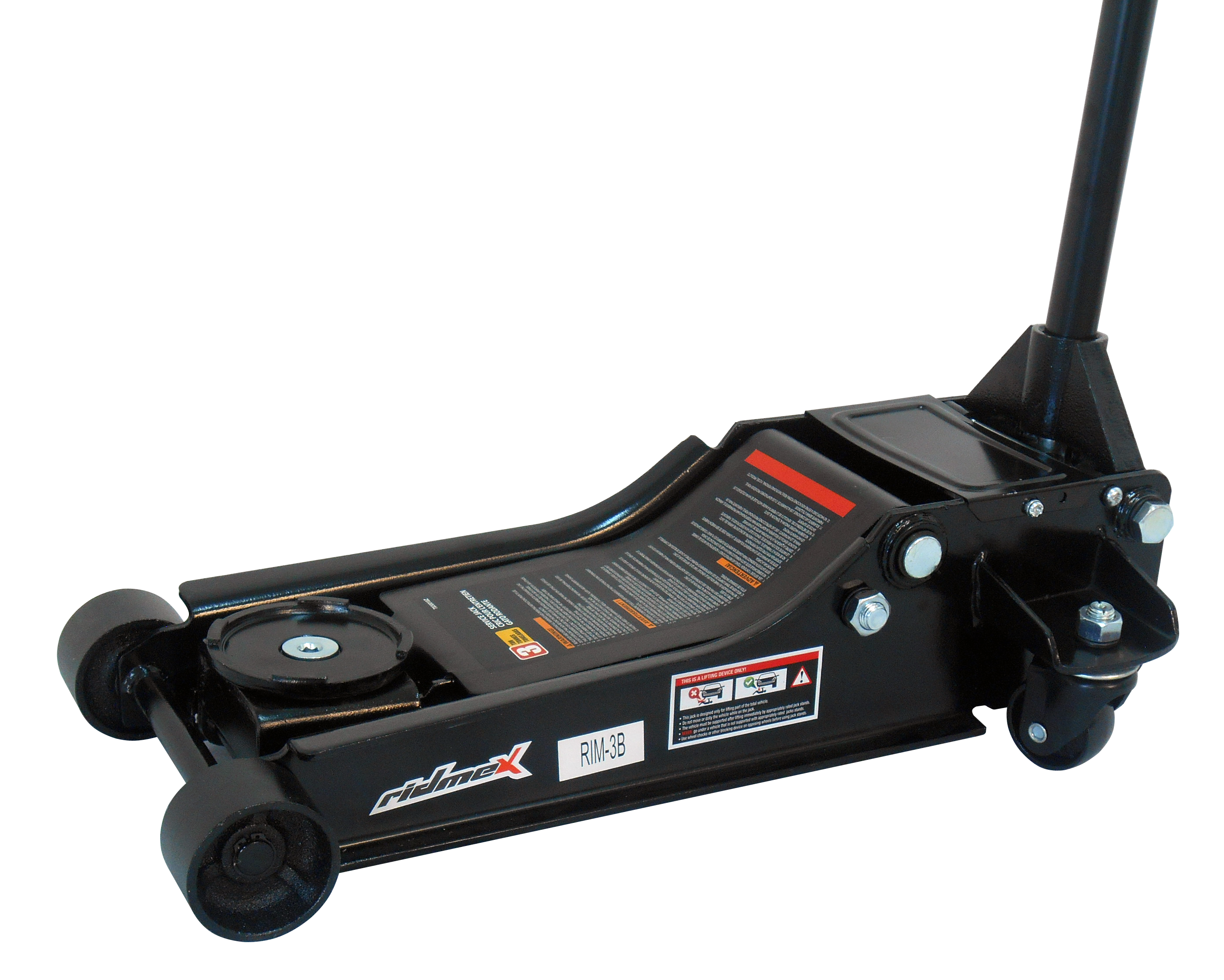 Gato Hidráulico de patín, Perfil bajo, bomba de elevación rápida, doble pistón capacidad de 3 Tonelada 3B.