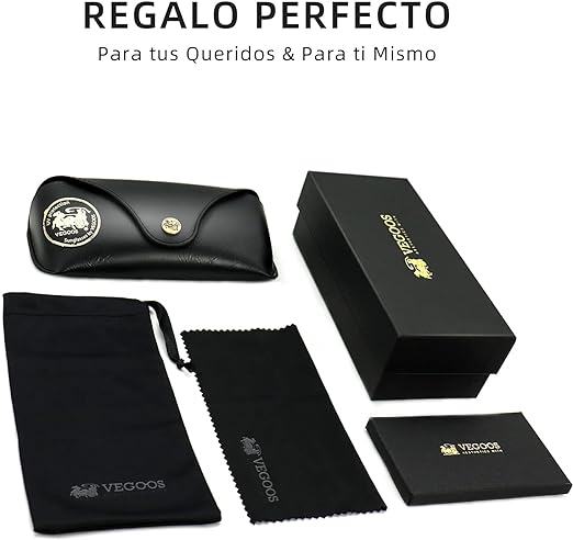 a Lentes De Sol Hombre Mujer Aviador PRO Polarizados VEGOOS Gafas Unisex Para Caballero Dama 100% Protección UV 400 Vintage.