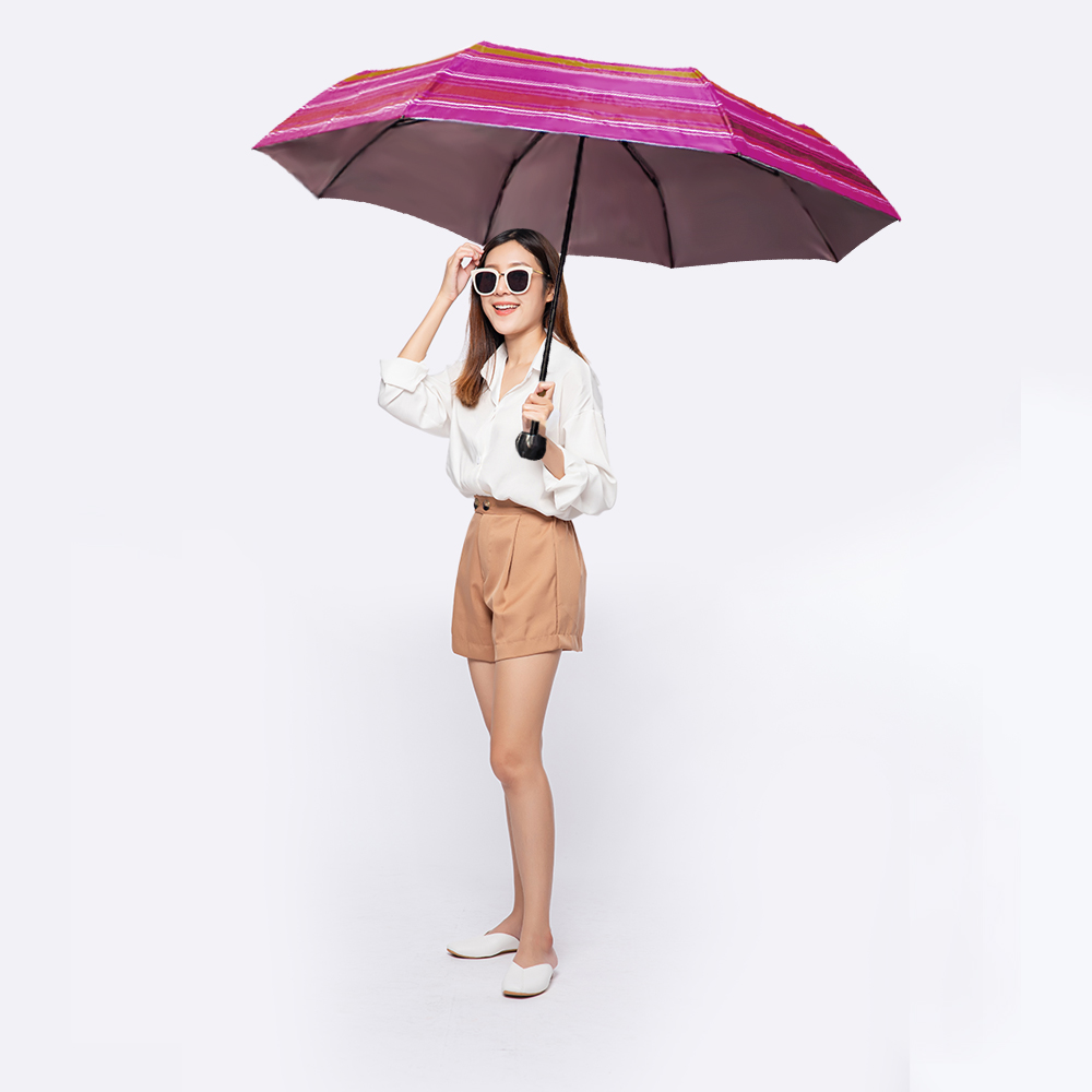 Paraguas Unisex Premium Reforzado 8 varillas Resistente a Vientos y Lluvias Fuertes, Mango Ergonómico y automático con funda incluida, Fácil de Transportar