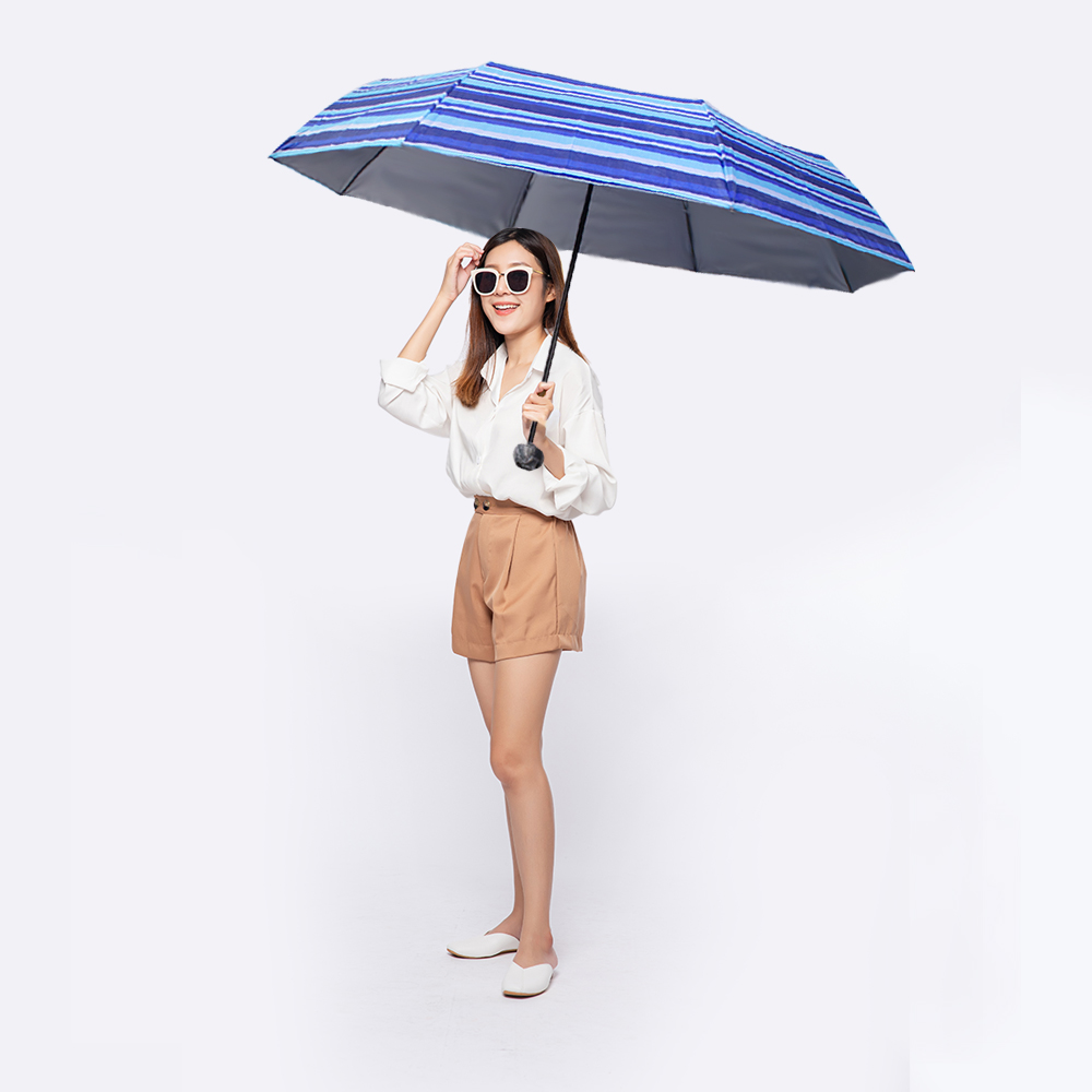 Paraguas Unisex Premium Reforzado 8 varillas Resistente a Vientos y Lluvias Fuertes, Mango Ergonómico y automático con funda incluida, Fácil de Transportar