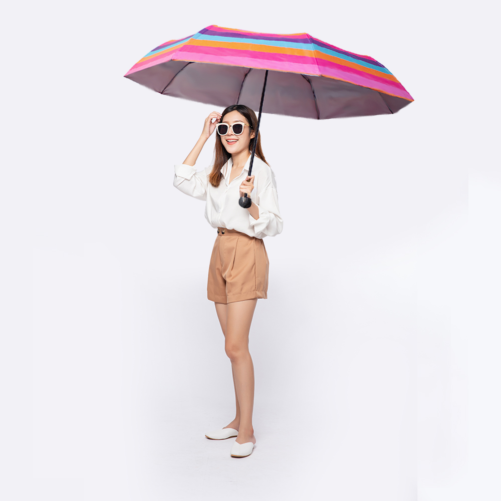 Paraguas Unisex Premium Reforzado 8 varillas Resistente a Vientos y Lluvias Fuertes, Mango Ergonómico y automático con funda incluida, Fácil de Transportar