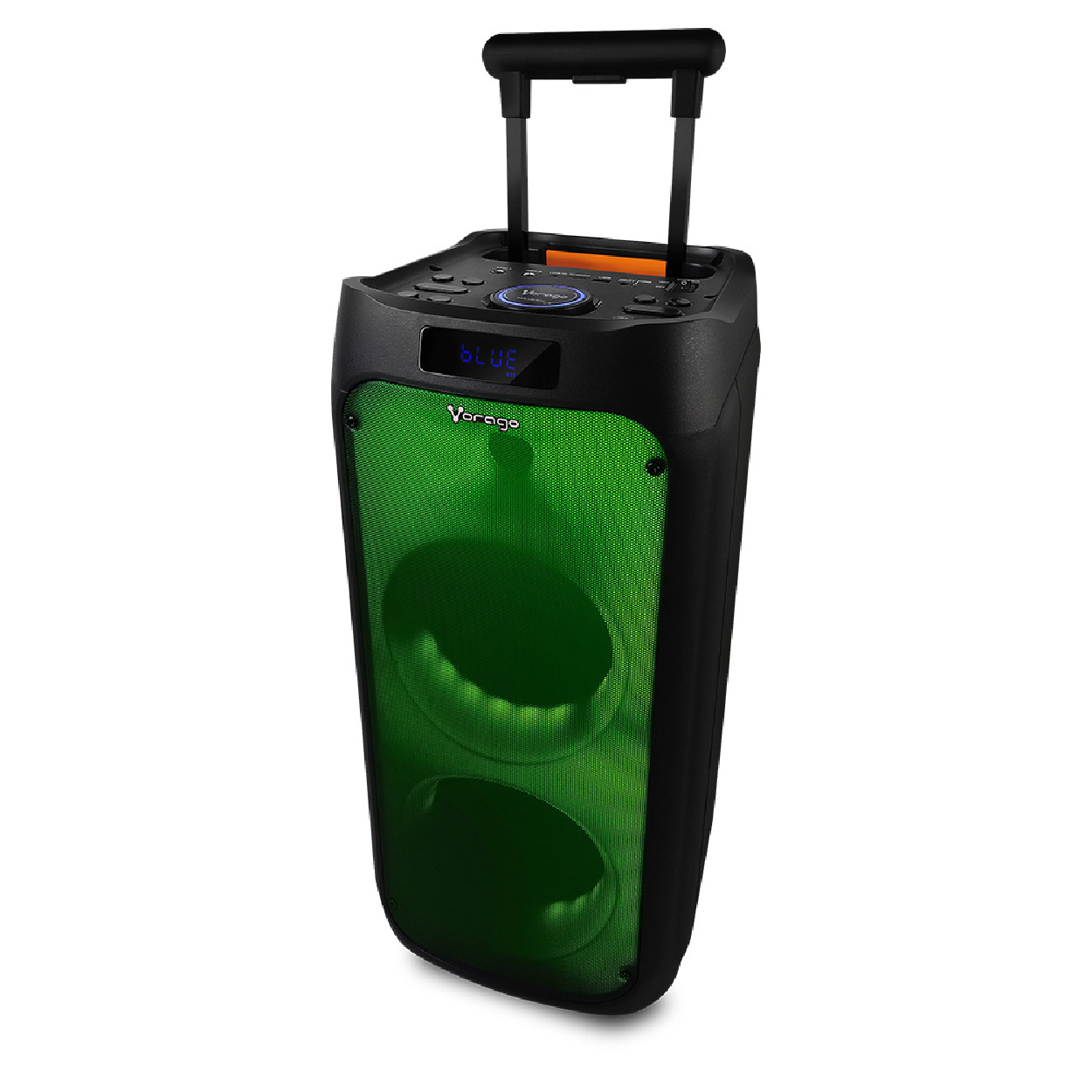 BAFLE VORAGO KSP-550 2X8 RGB BLUETOOTH RECARGABLE 1 MIC INA.