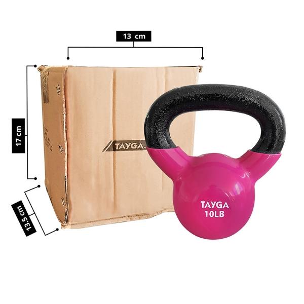 Tayga pesa Rusa fitness kettlebell 10 lb cubierta de vinil