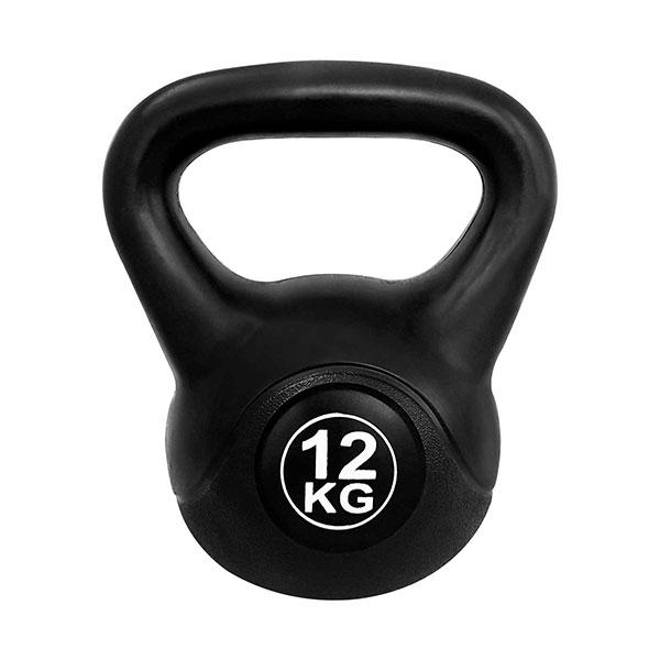 Tayga pesa rusa plástica kettlebell 12 kg antiderrapante