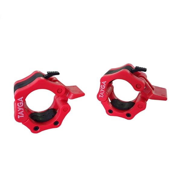 Tayga par de seguros plástico para barra olímpica de collar