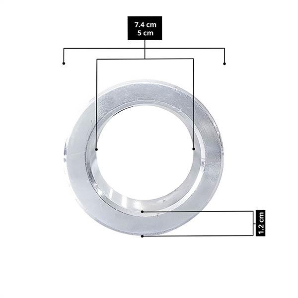 Tayga par de seguros cromados 51 mm para barra olímpica 