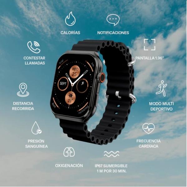 Smartwatch stf kronos fashion sport negro