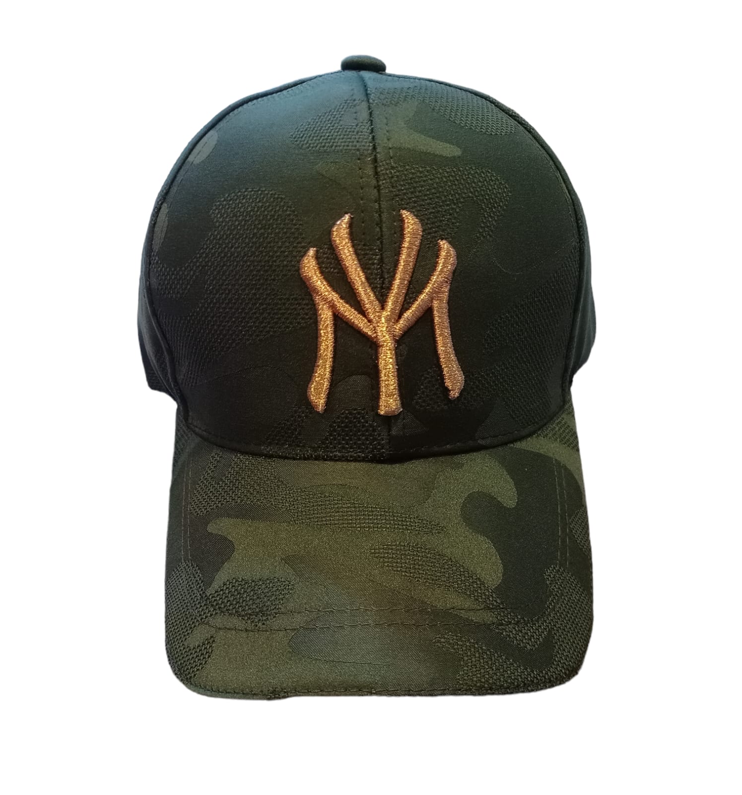 Gorra premium camuflaje verde.