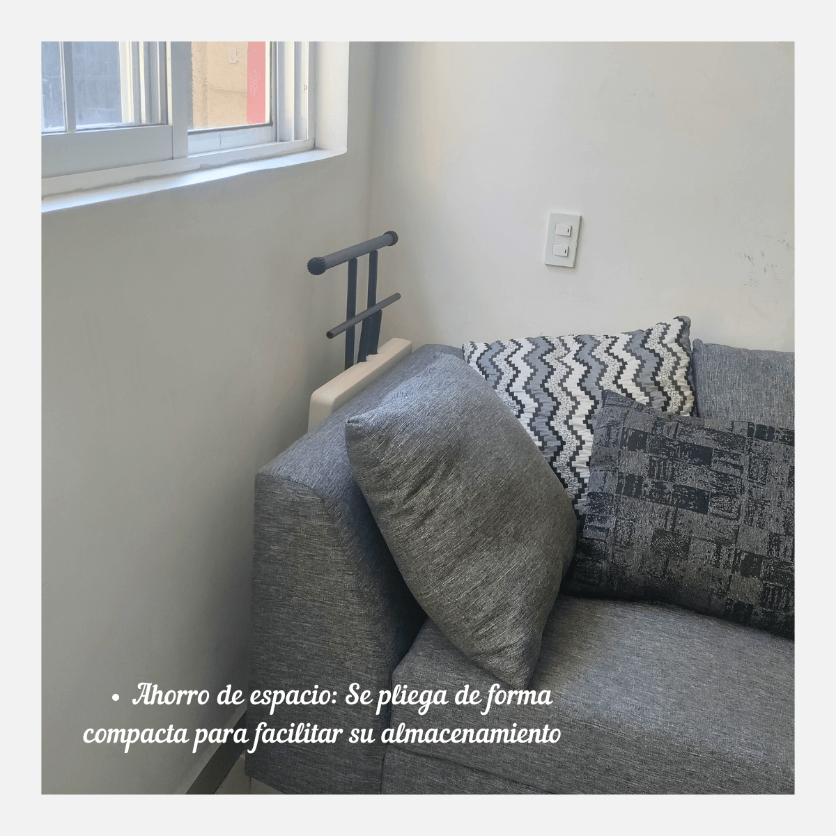 Mesa de Servicio Plegable Verona: duradera, portátil, altura ajustable 75 X 50 Cm..