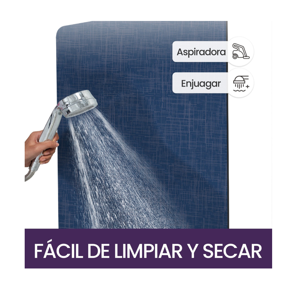Tapete Absorbente Alfombrilla Secado Rápido Para Baño Azul.