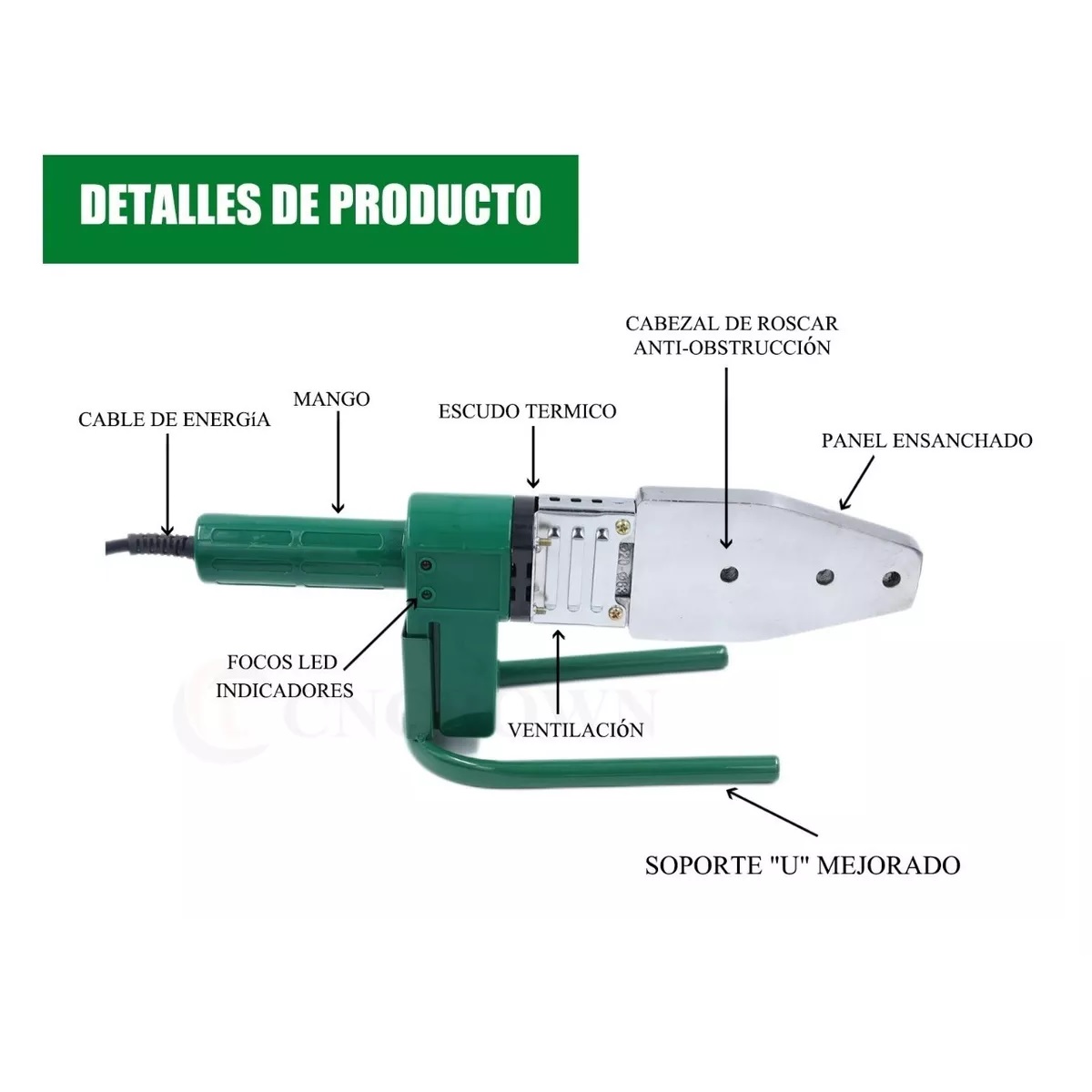 Kit De Termofusión Anbec Kppr893 Verde Oscuro 