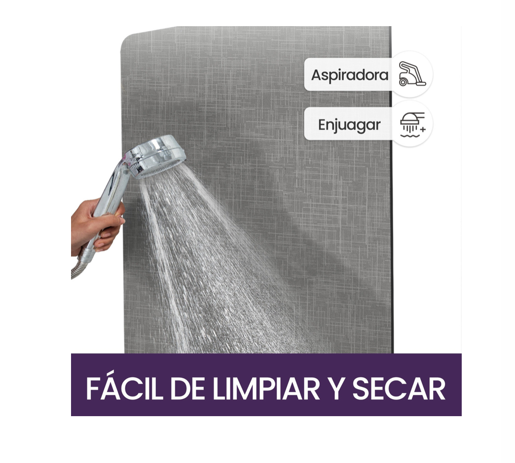 Tapete Absorbente Alfombrilla Secado Rápido Para Baño Gris Claro.