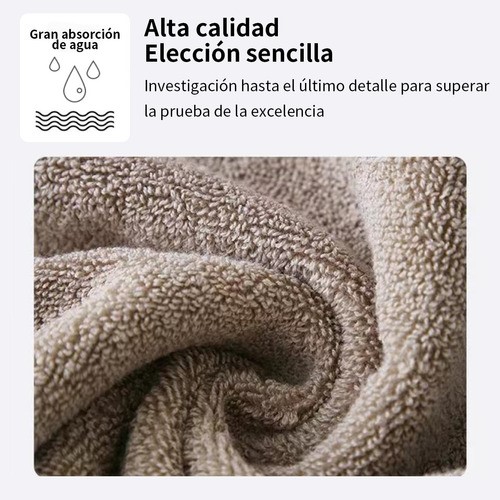 "3 Pcs 100% Algodón Juego De Baño Completo Grande Y Tuallas marron ".