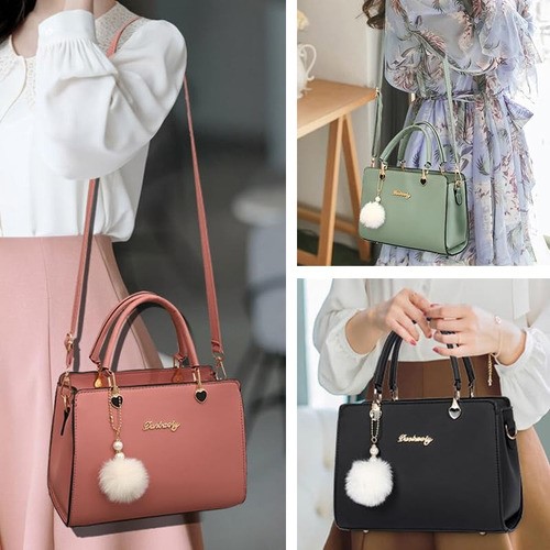 "Bolsa Mujer Crossbody Bandolera Casual Vintage Moda Pendient negra ".