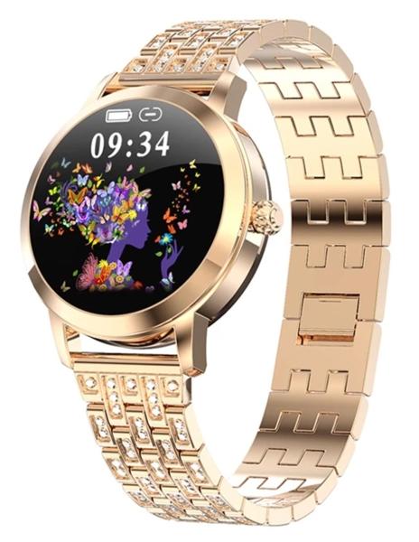  Reloj Inteligente Smart watch Fralugio Lw10 De Lujo Dorado 