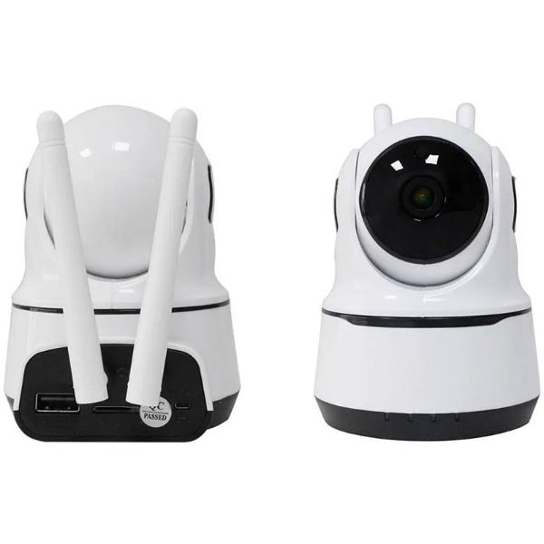 Fralugio Camara WiFi IP de Seguridad PTZ Full HD 1080 P Vision Nocturna Seguimiento Microfono