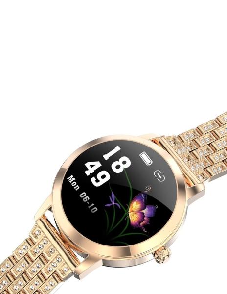  Reloj Inteligente Smart watch Fralugio Lw10 De Lujo Dorado 