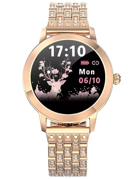  Reloj Inteligente Smart watch Fralugio Lw10 De Lujo Dorado 
