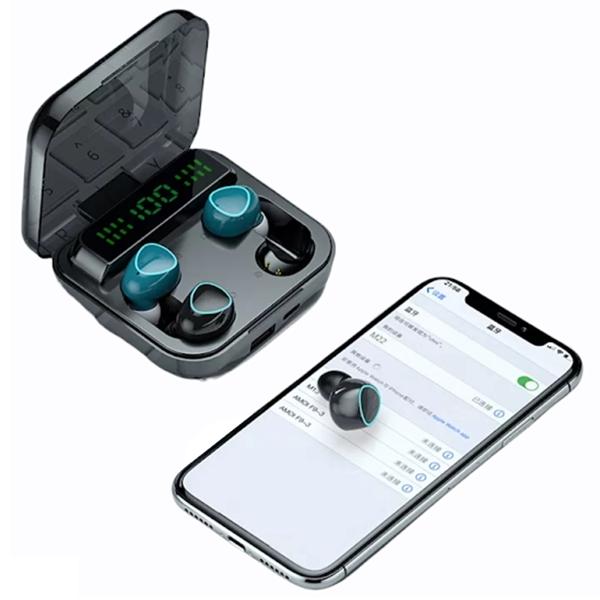 Fralugio Audifonos Bluetooth Manos Libres 5.0  Doble Par M22 True Wireless