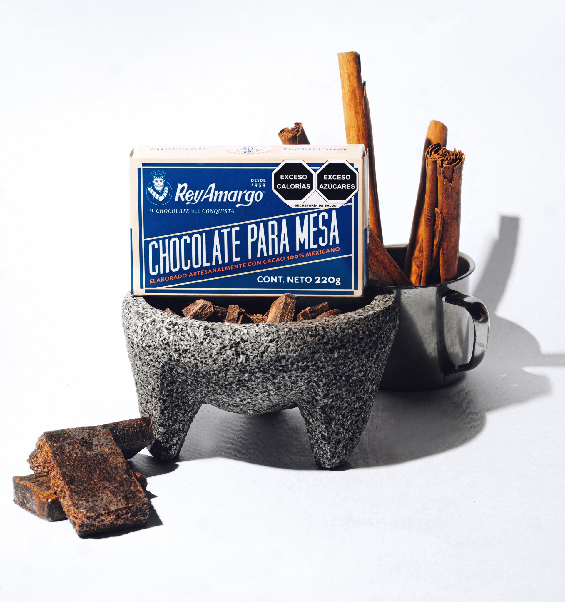 Chocolate Para Mesa Rey Amargo Tradicional 550g Caja 5 Tab