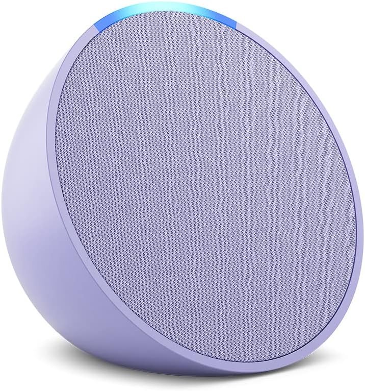 Echo Pop Color Violeta/Morado+ Foco Inteligente Certificado Alexa Violeta/Morado.